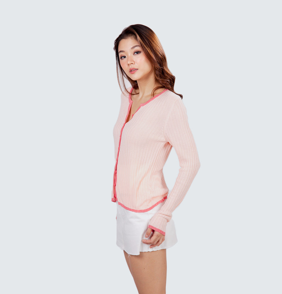 Slo  Ribbed Cardigan