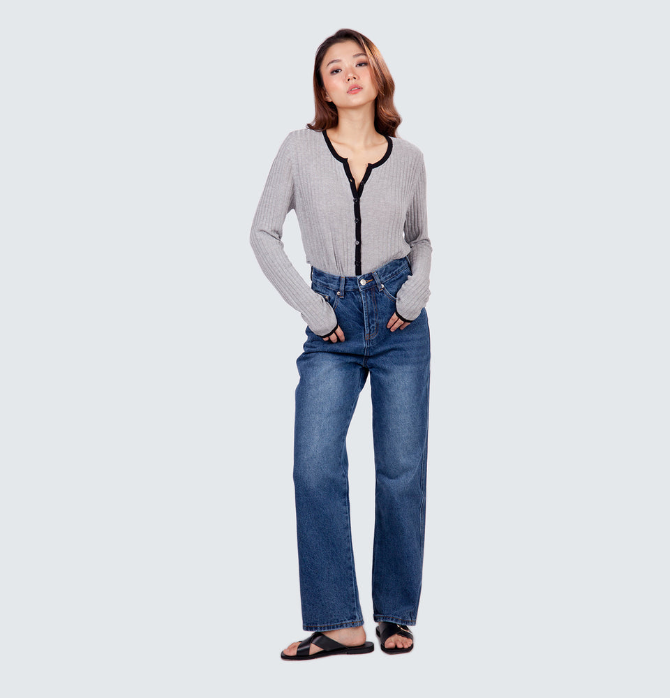 Slo  Ribbed Cardigan