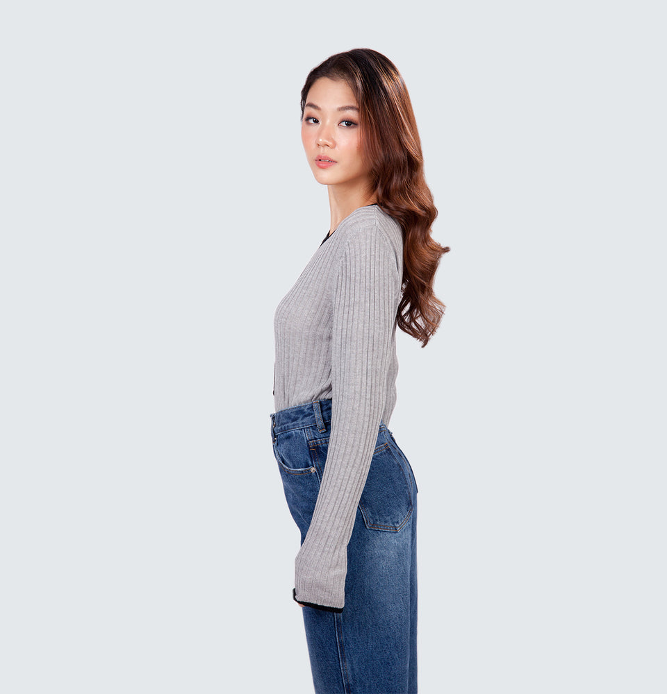 Slo  Ribbed Cardigan