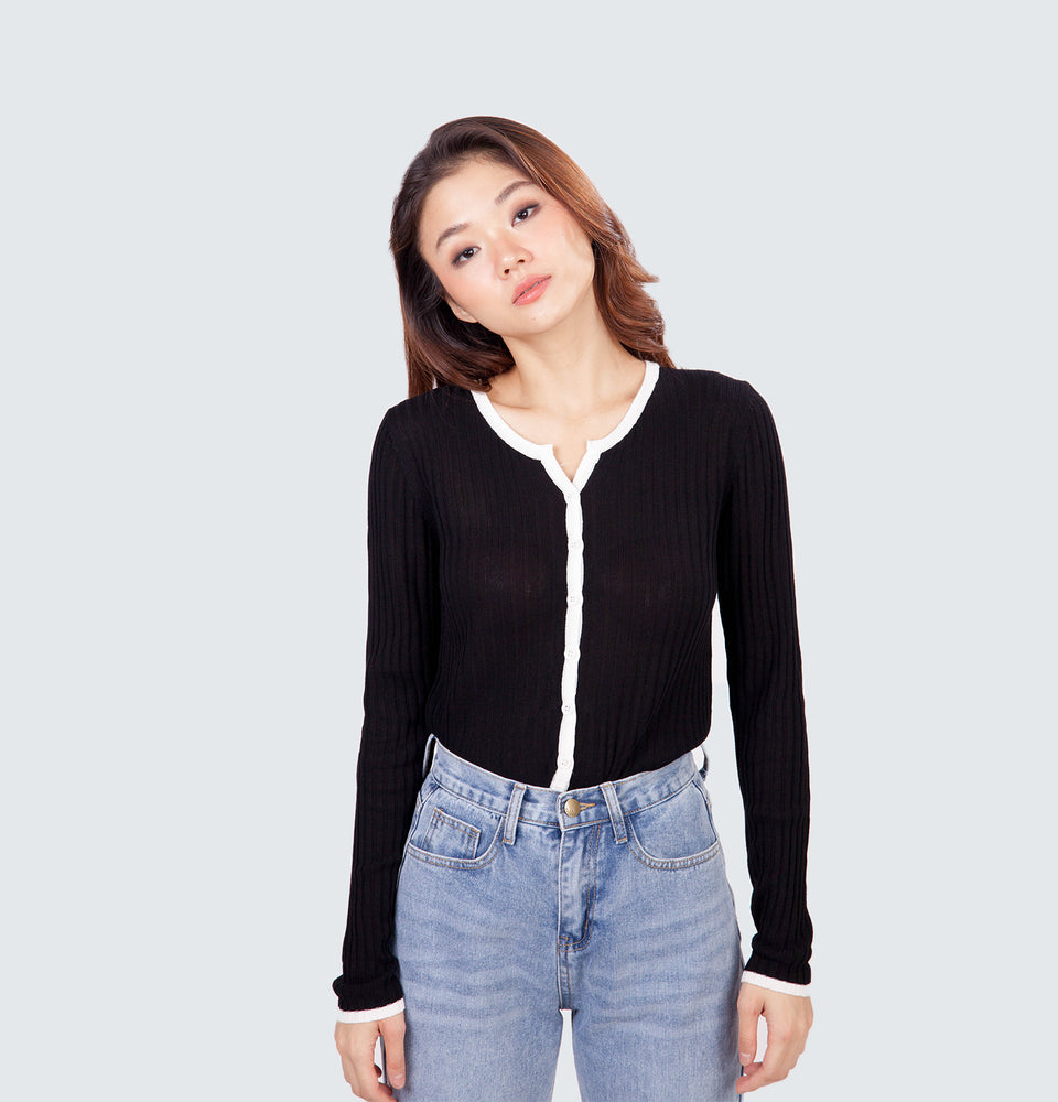 Slo  Ribbed Cardigan