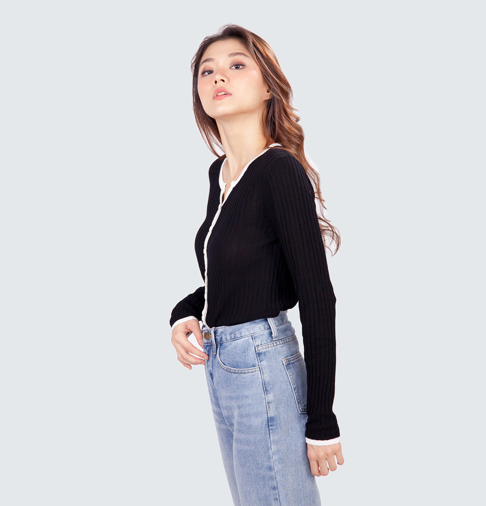 Slo  Ribbed Cardigan