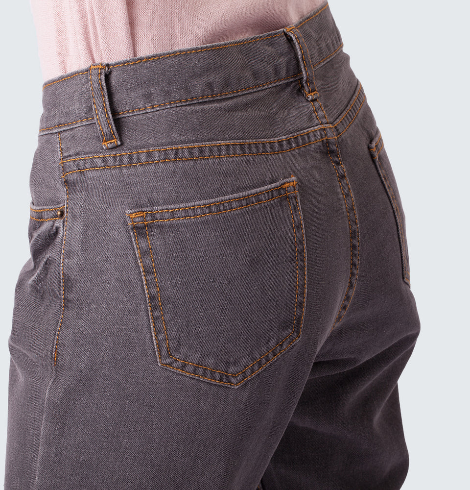 Mid-Rise Ripped Jeans - Mantou Clothing
