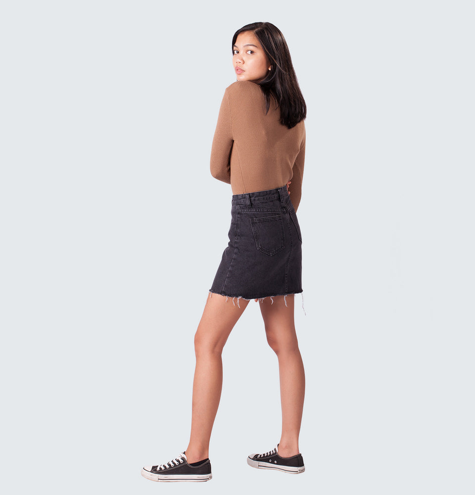 Basic Denim Skirt - Mantou Clothing