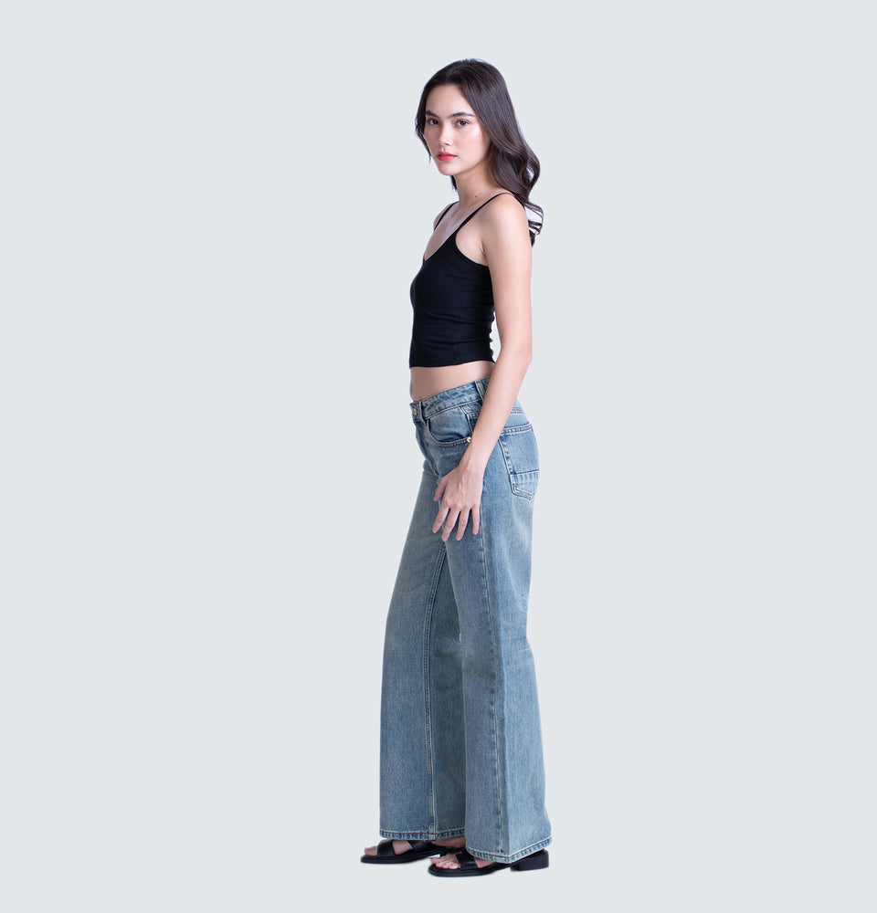 Etienne Low Rise Flare Jeans