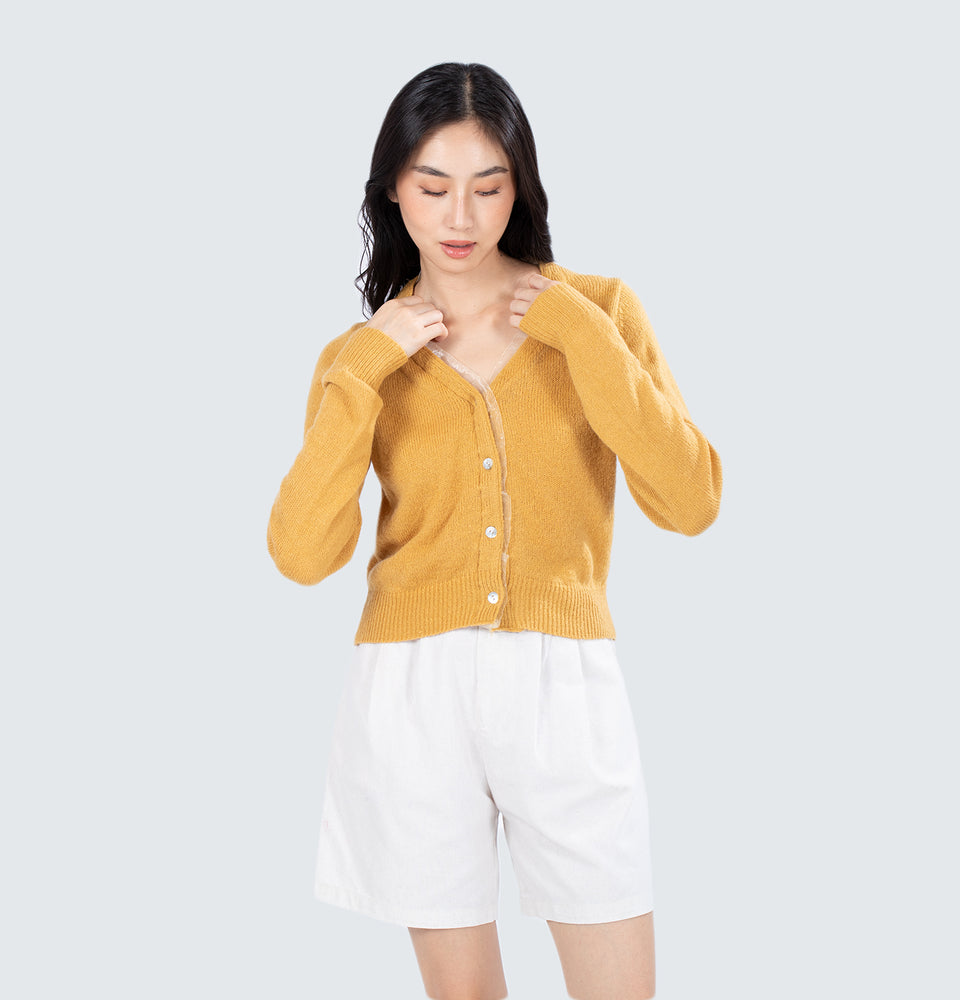 Misha Cardigan in Mustard