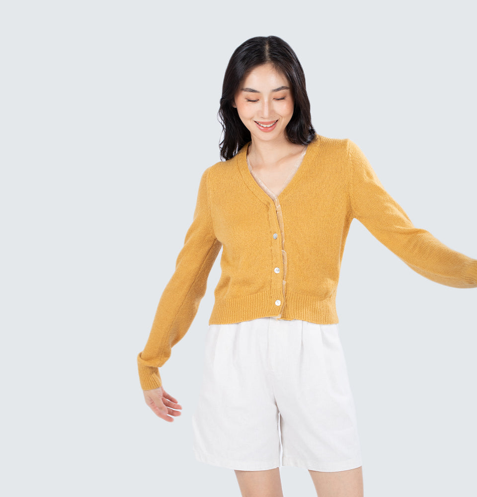 Misha Cardigan in Mustard