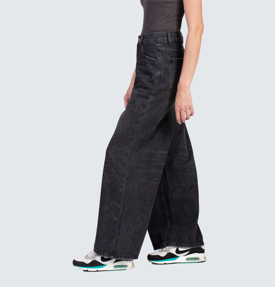 Coby Wide Leg Black Jeans