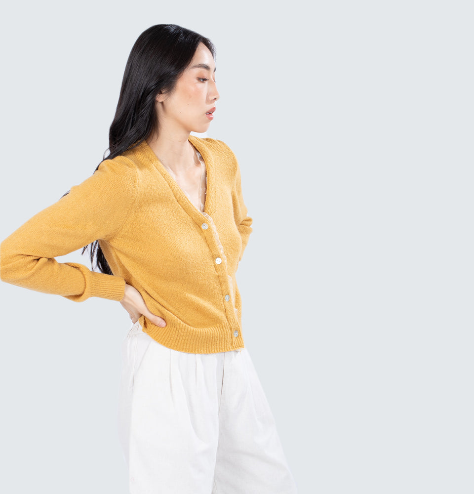 Misha Cardigan in Mustard