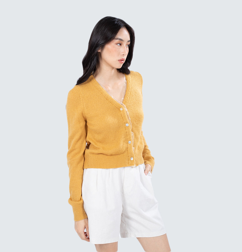 Misha Cardigan in Mustard