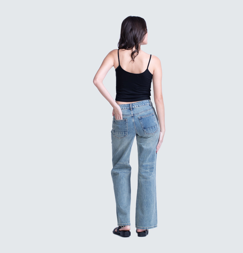 Etienne Low Rise Flare Jeans