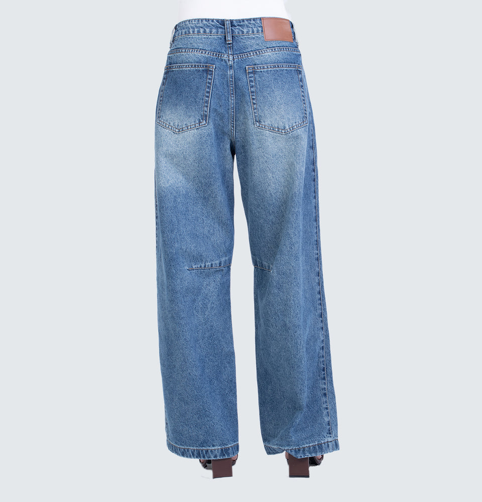 Iris Mid Waist Wide Leg Jeans