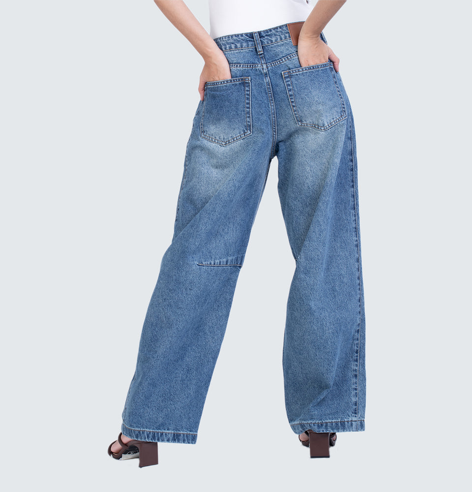 Iris Mid Waist Wide Leg Jeans