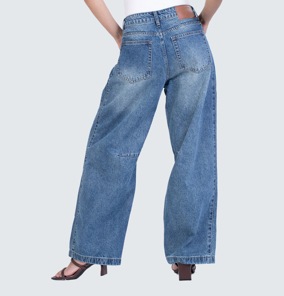 Iris Mid Waist Wide Leg Jeans