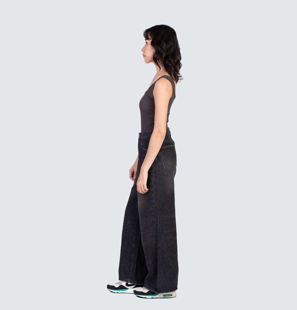 Coby Wide Leg Black Jeans