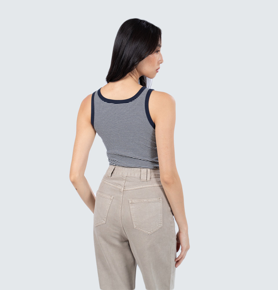 Abby Tank Top in Stripes