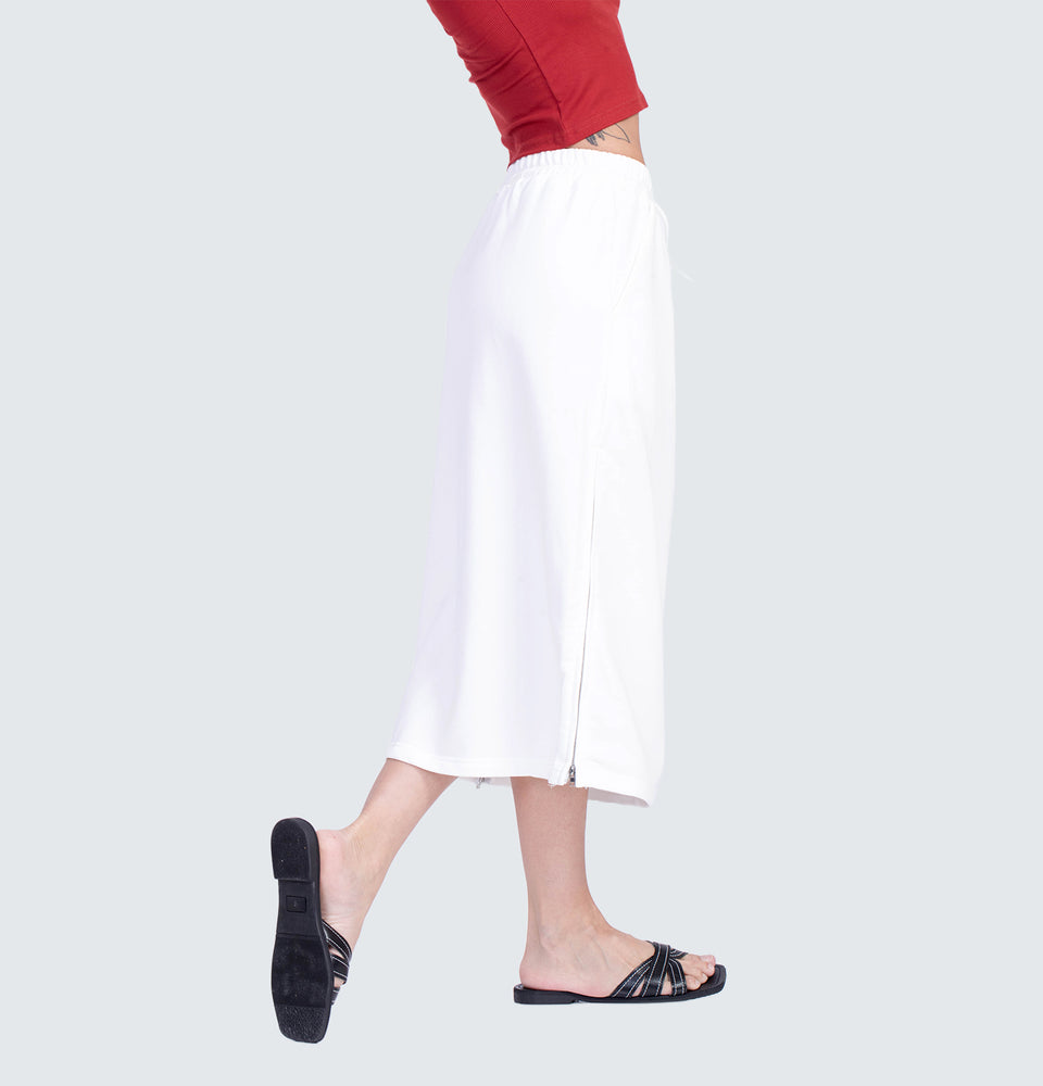 Brielle White Midi Skirt