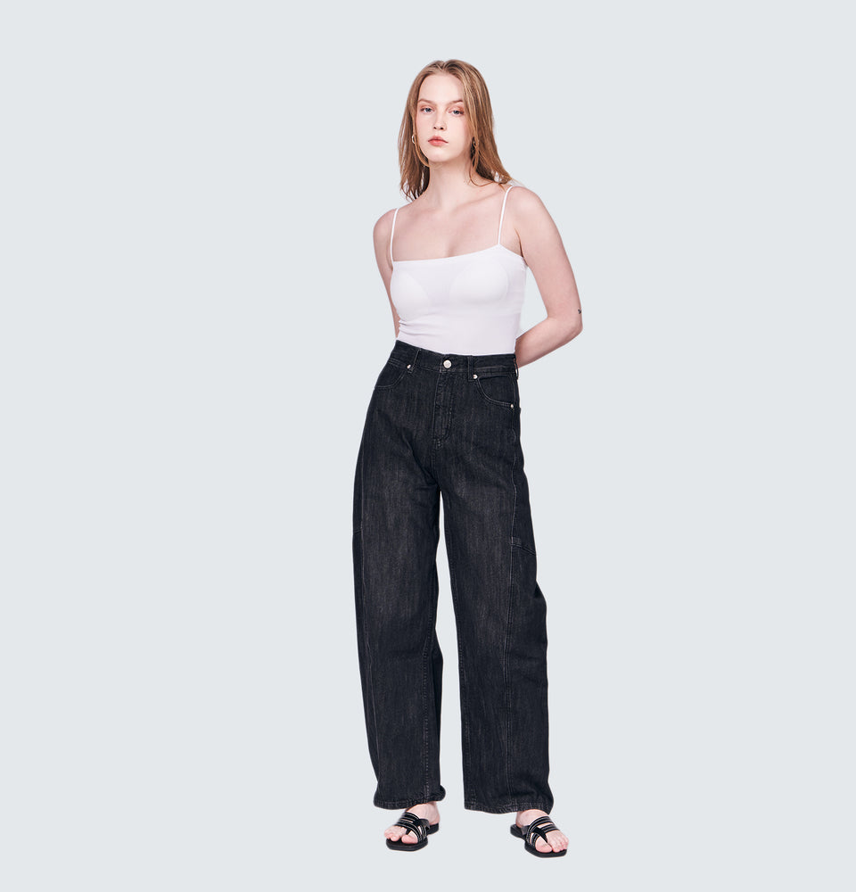 Dion Black Baggy Jeans