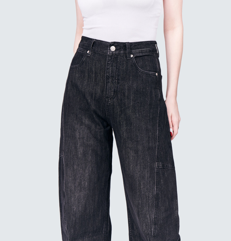 Dion Black Baggy Jeans