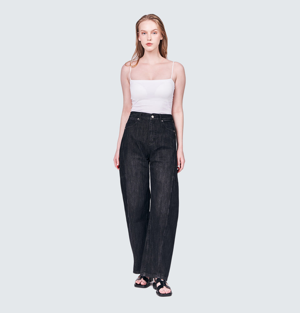 Dion Black Baggy Jeans