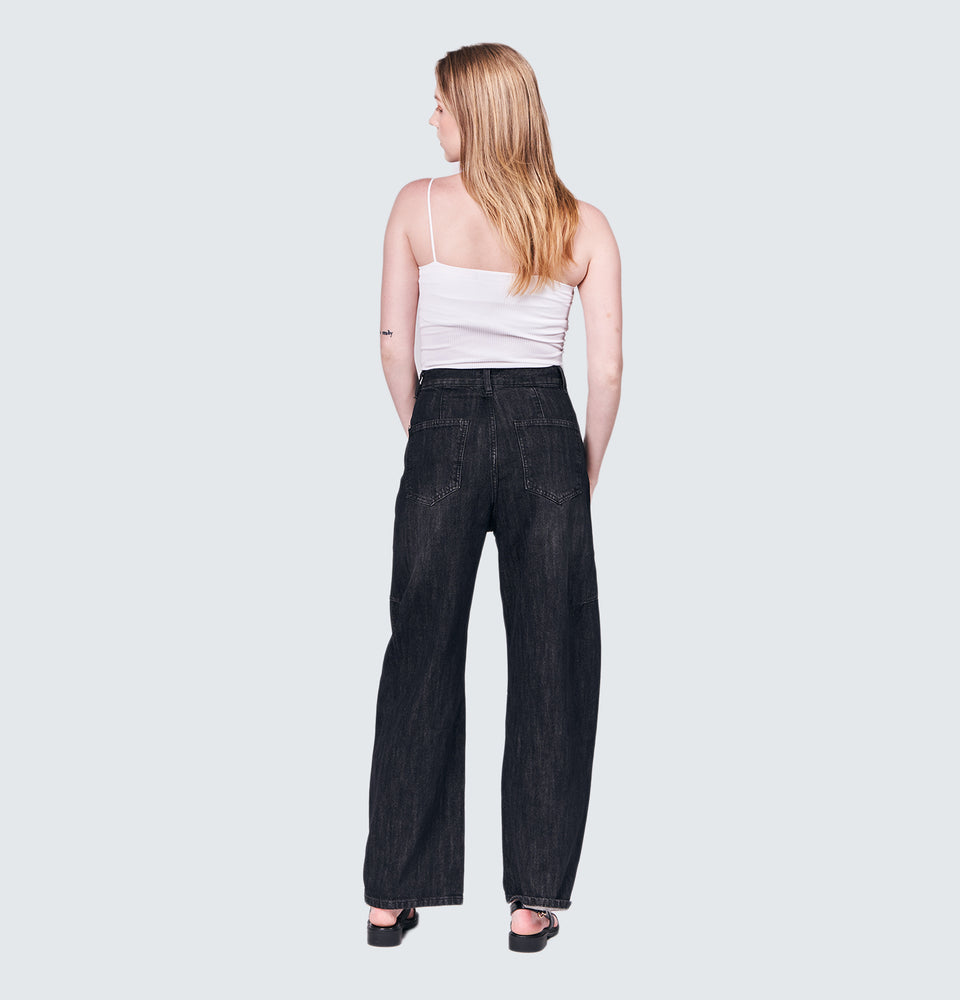 Dion Black Baggy Jeans