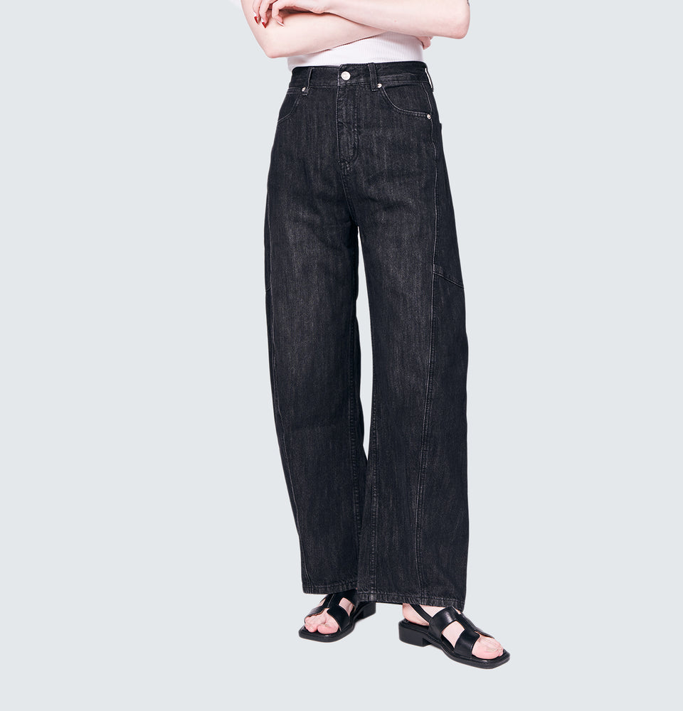 Dion Black Baggy Jeans