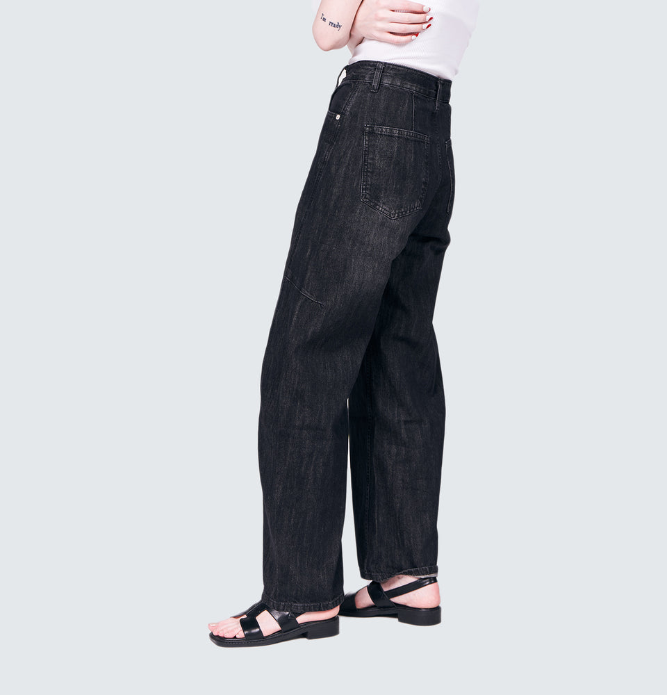 Dion Black Baggy Jeans