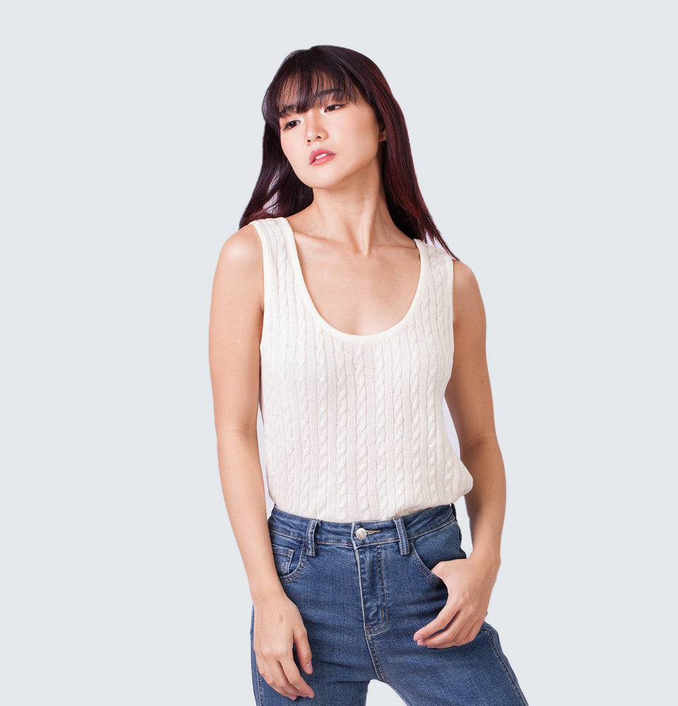 Linden Sleeveless Knitted Top