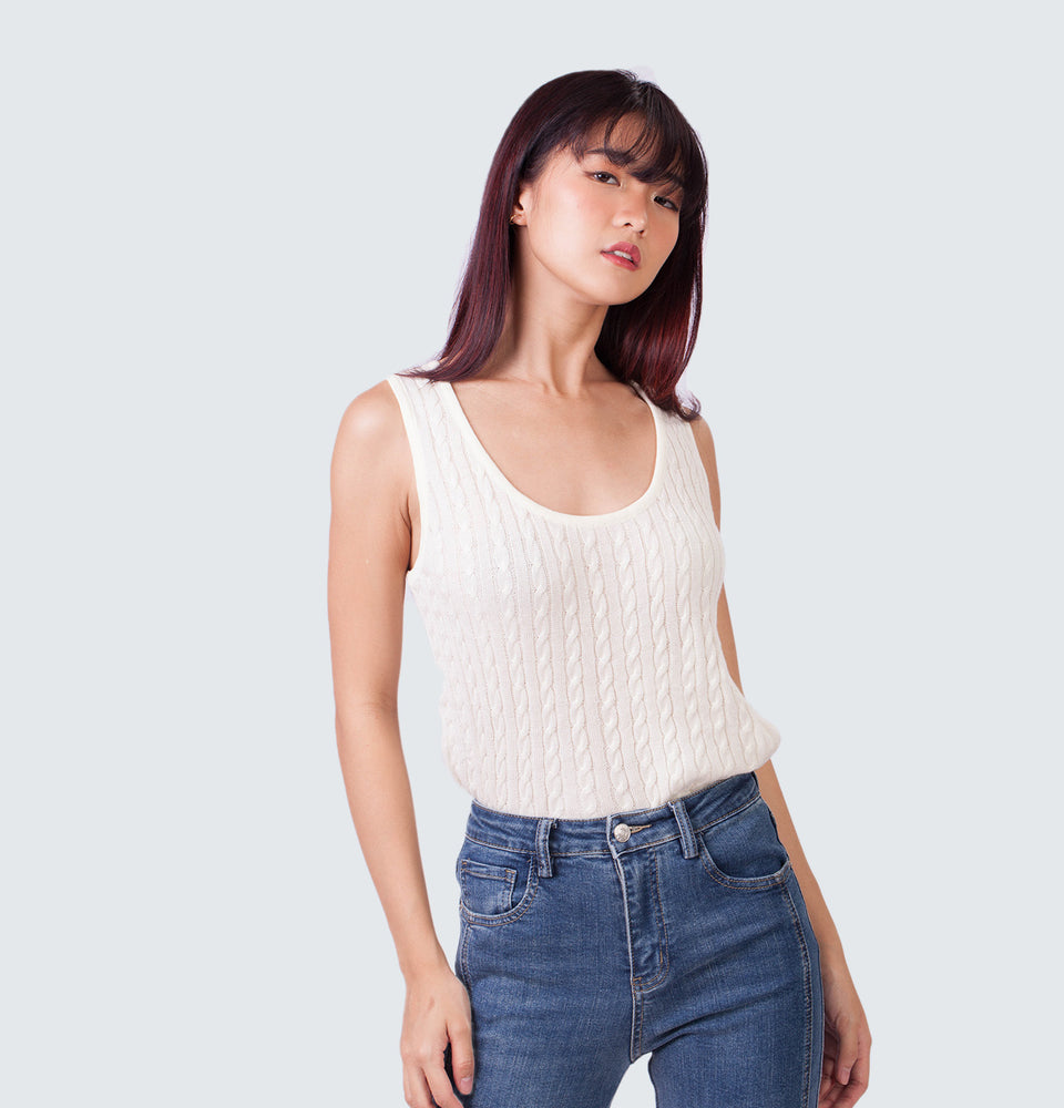 Linden Sleeveless Knitted Top