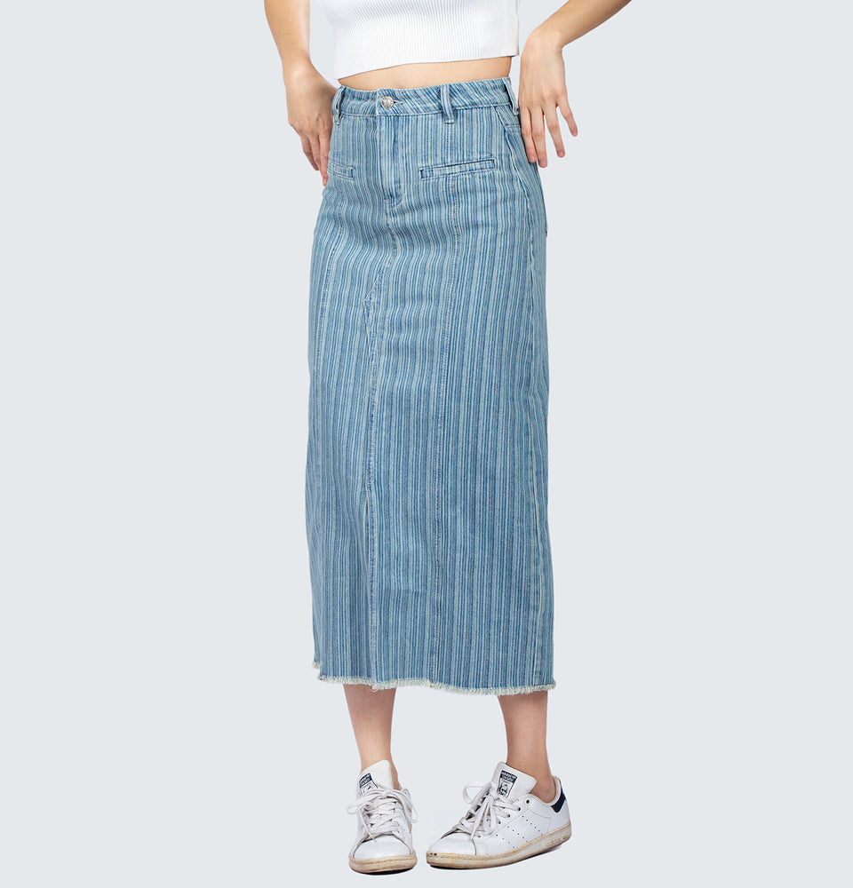 Alexis Striped Maxi Skirt