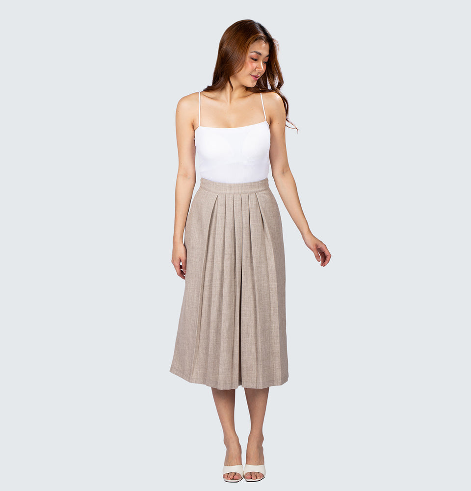 Piper Pleated Midi Skirt