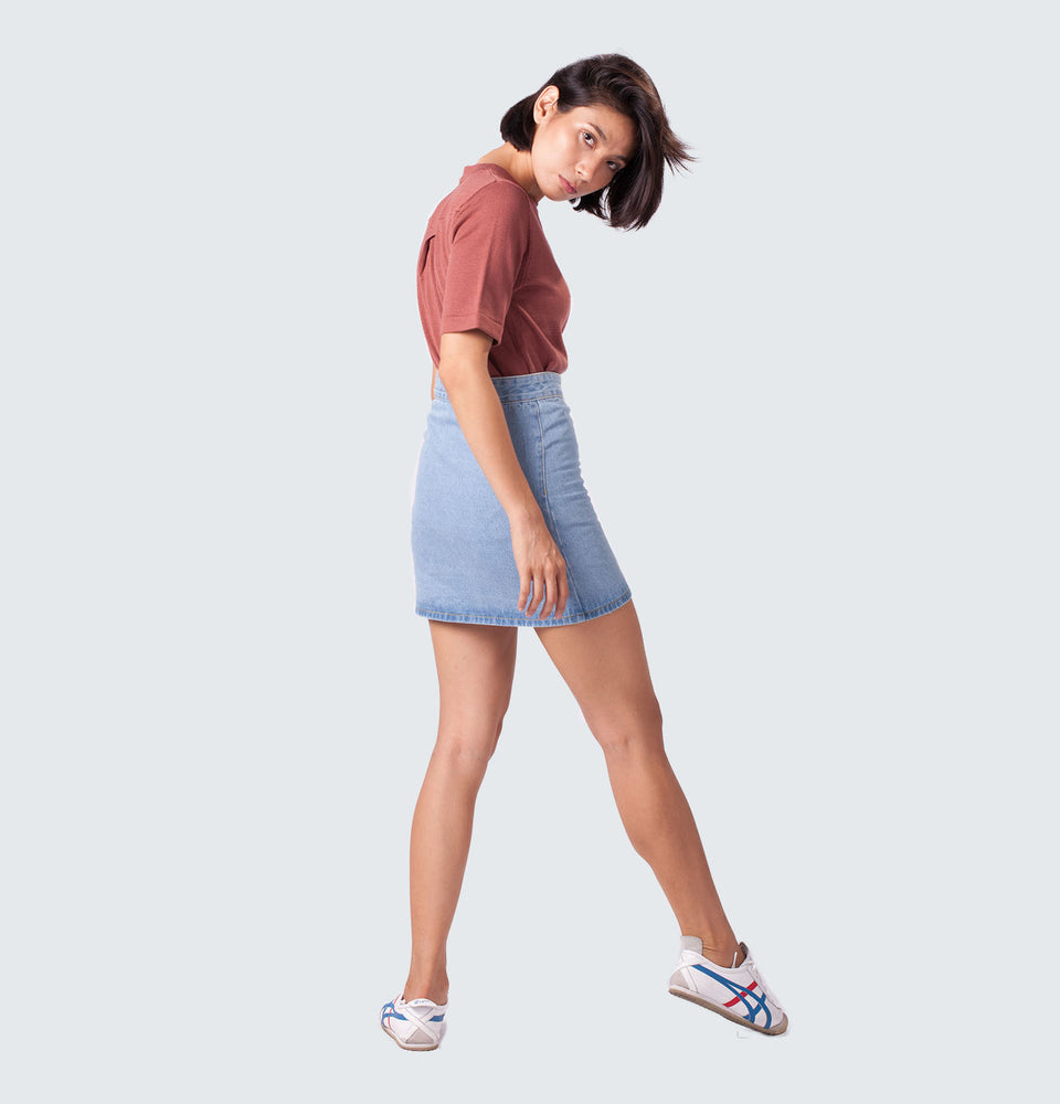 High Waist Mini Skirt - Mantou Clothing