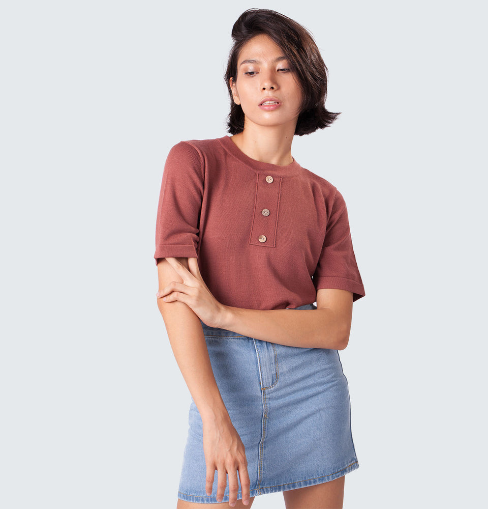 High Waist Mini Skirt - Mantou Clothing