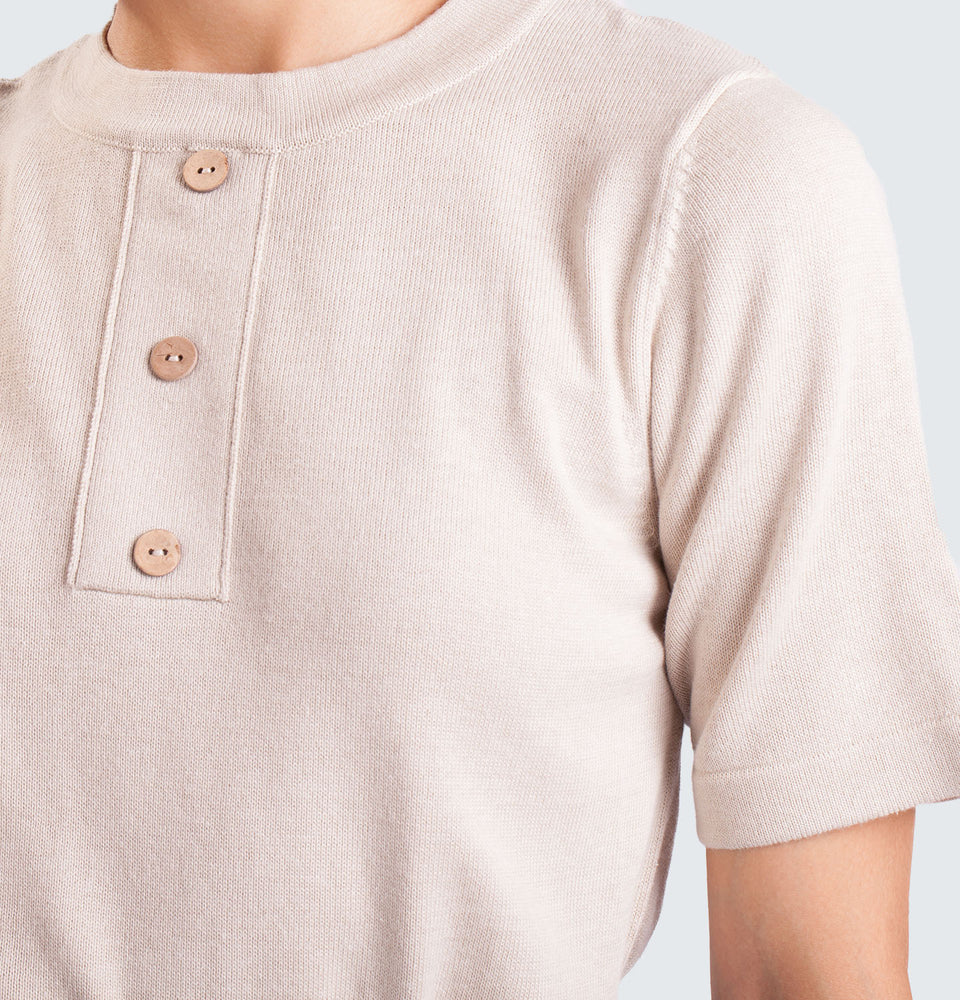 Sleeve Button Shirt - Mantou Clothing