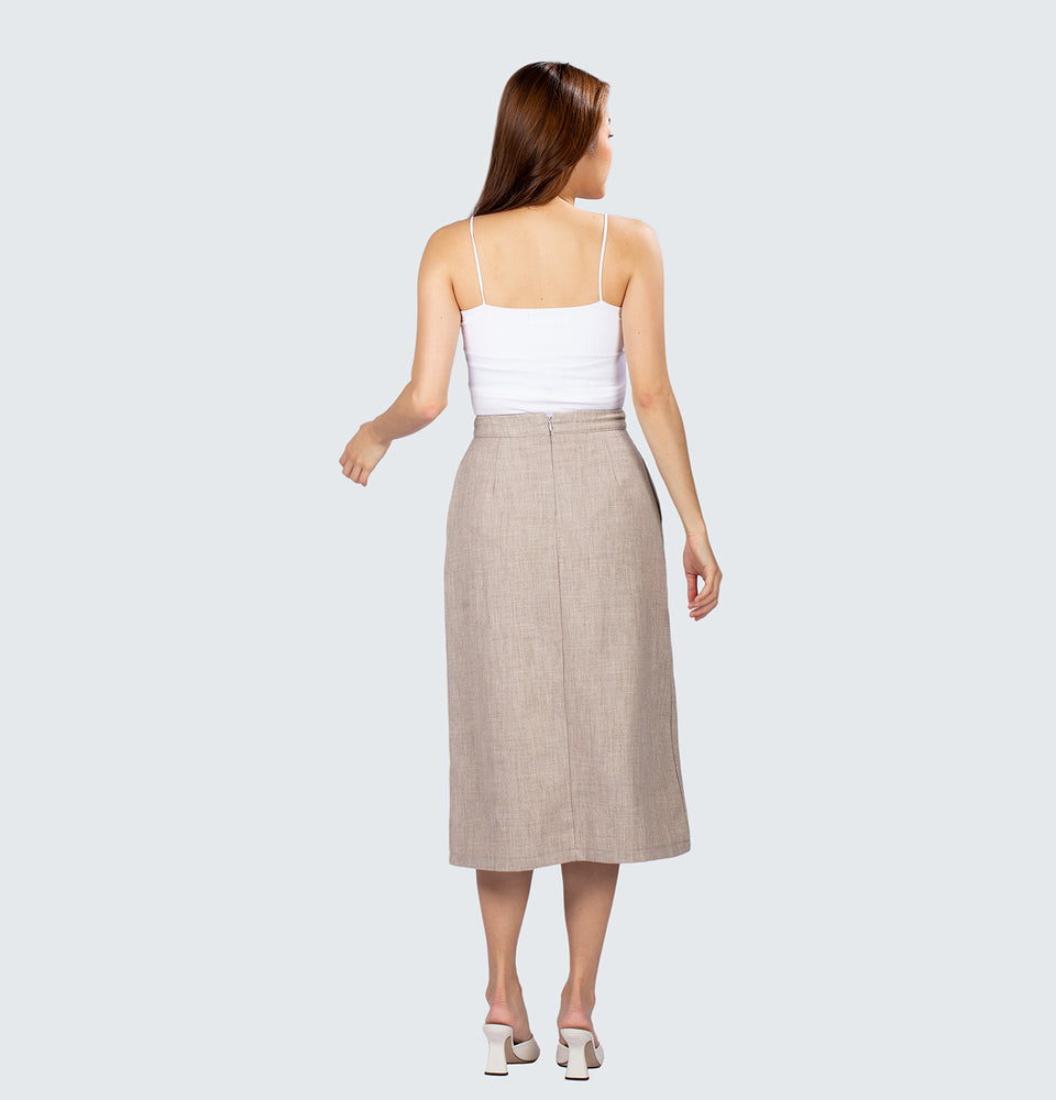 Piper Pleated Midi Skirt