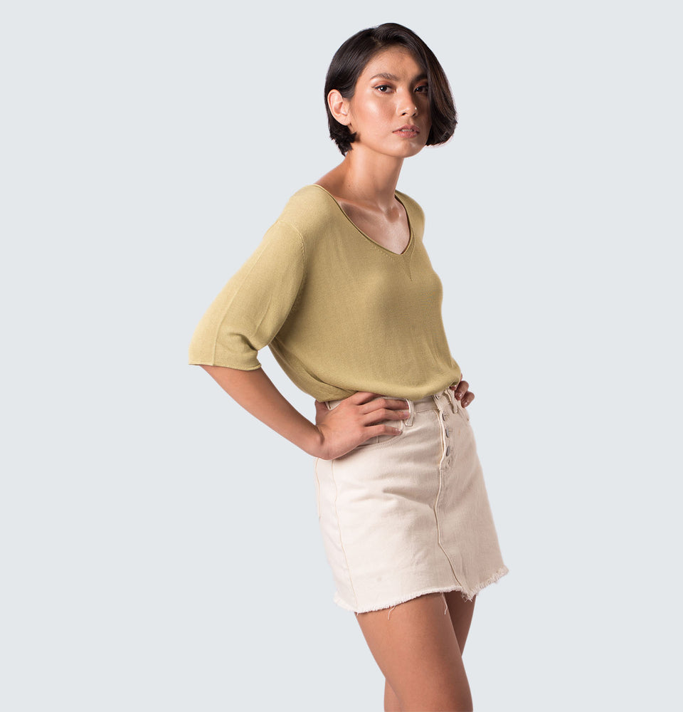 Buttoned Down Skirt - Mantou Clothing