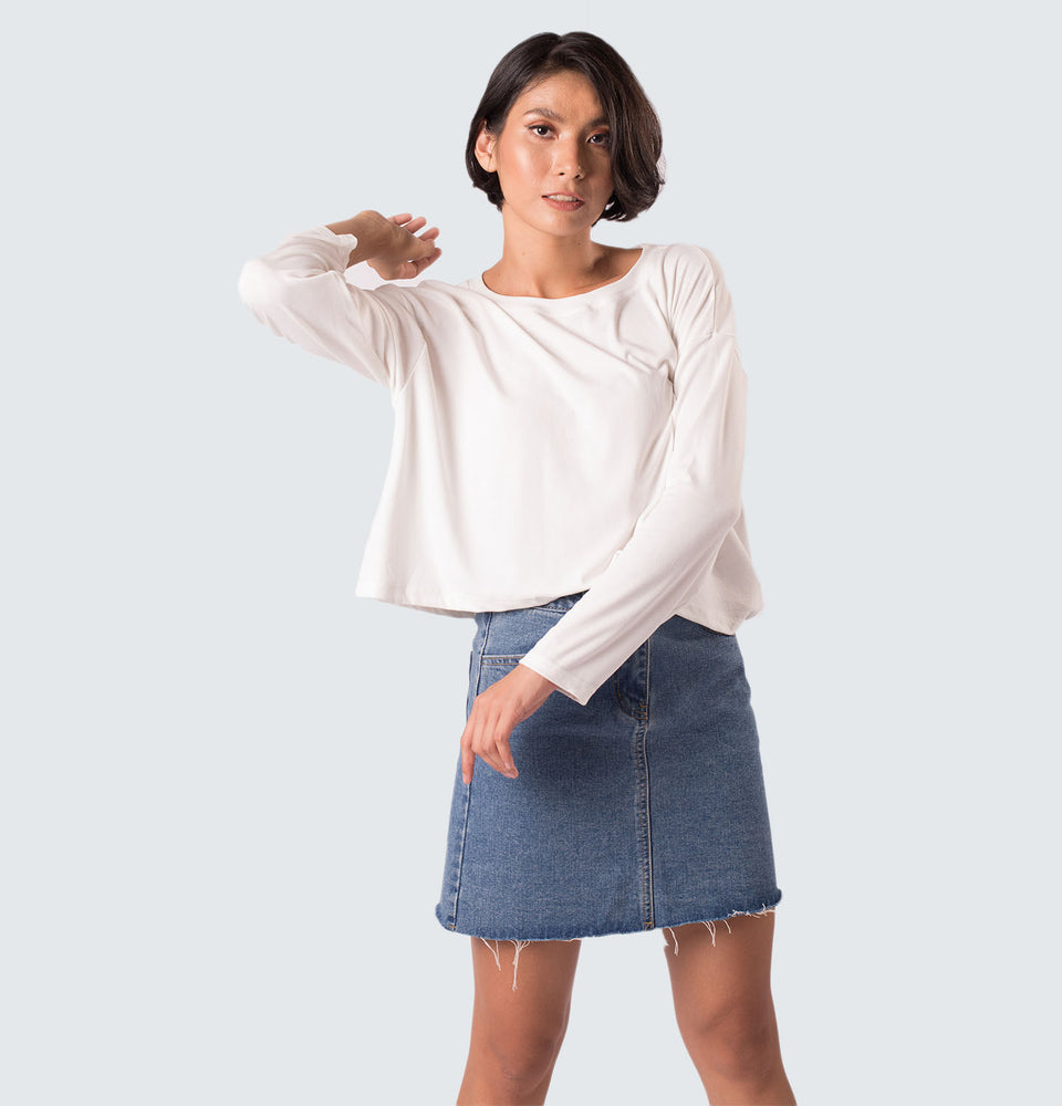 Kitty Long Sleeve Polyester Top - Mantou Clothing