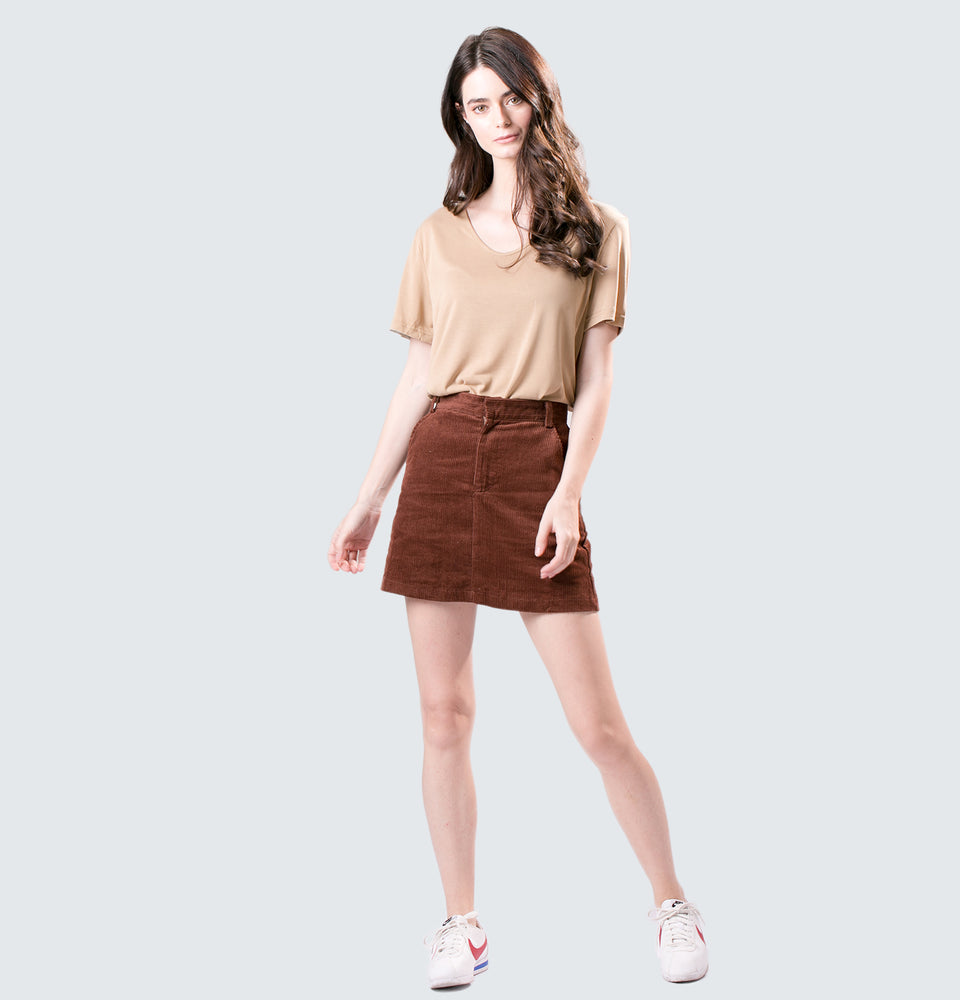 Corduroy Skirt - Mantou Clothing