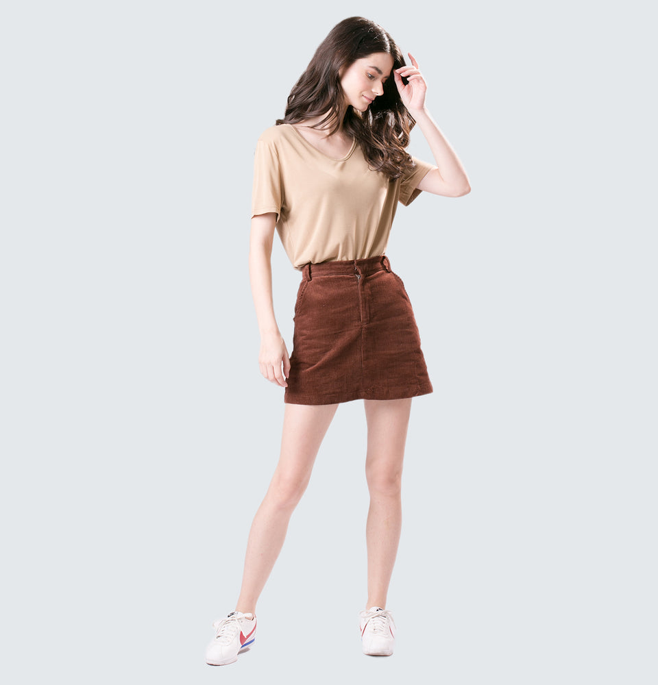 Corduroy Skirt - Mantou Clothing