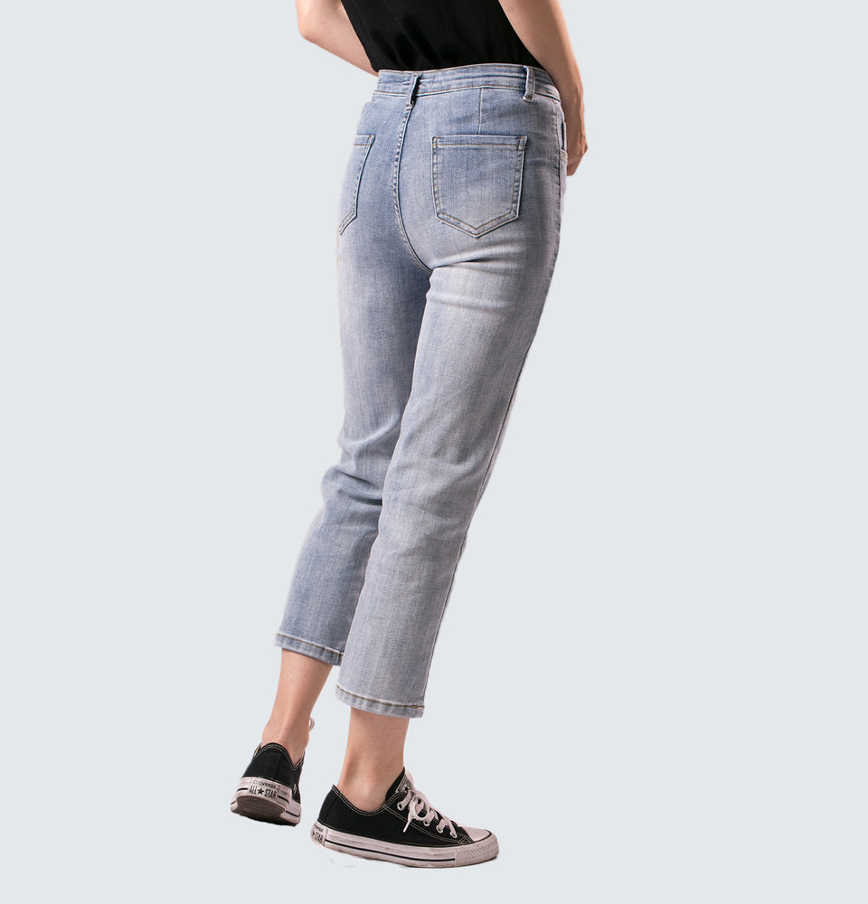 Tina Straight Leg Ankle Jeans - Mantou Clothing