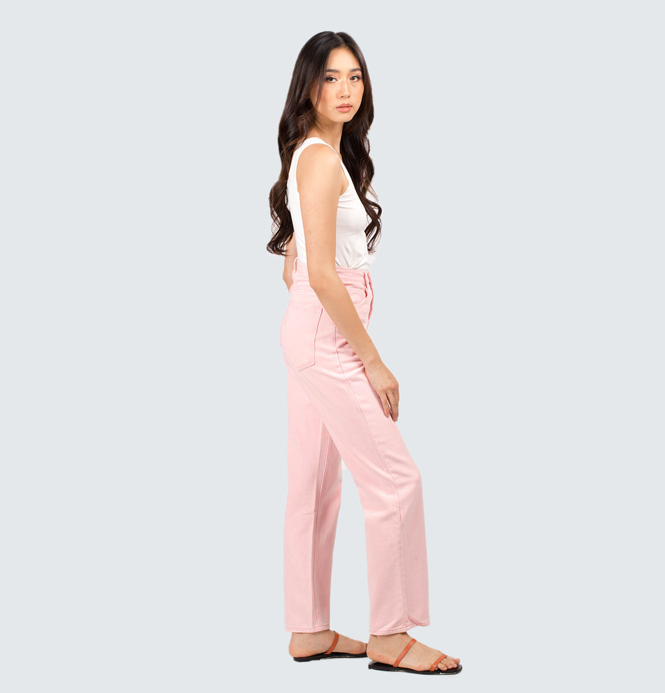 Rhea Pink Full Length  Jeans