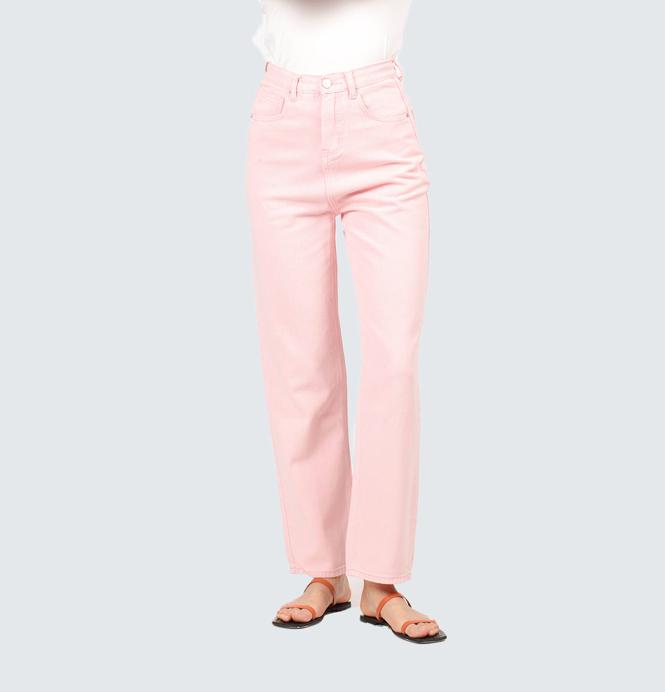 Rhea Pink Full Length  Jeans