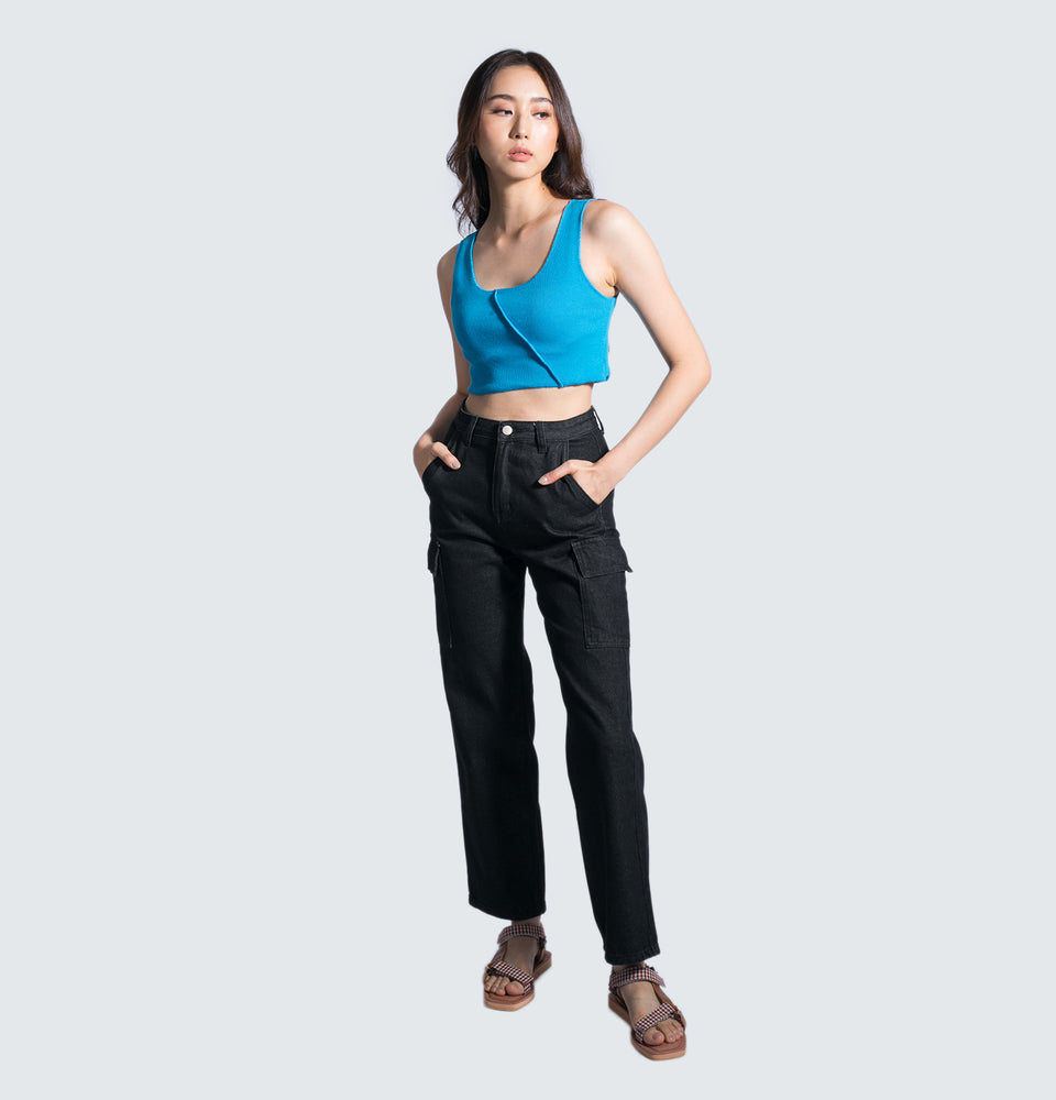 Mantou Cargo Black Pants