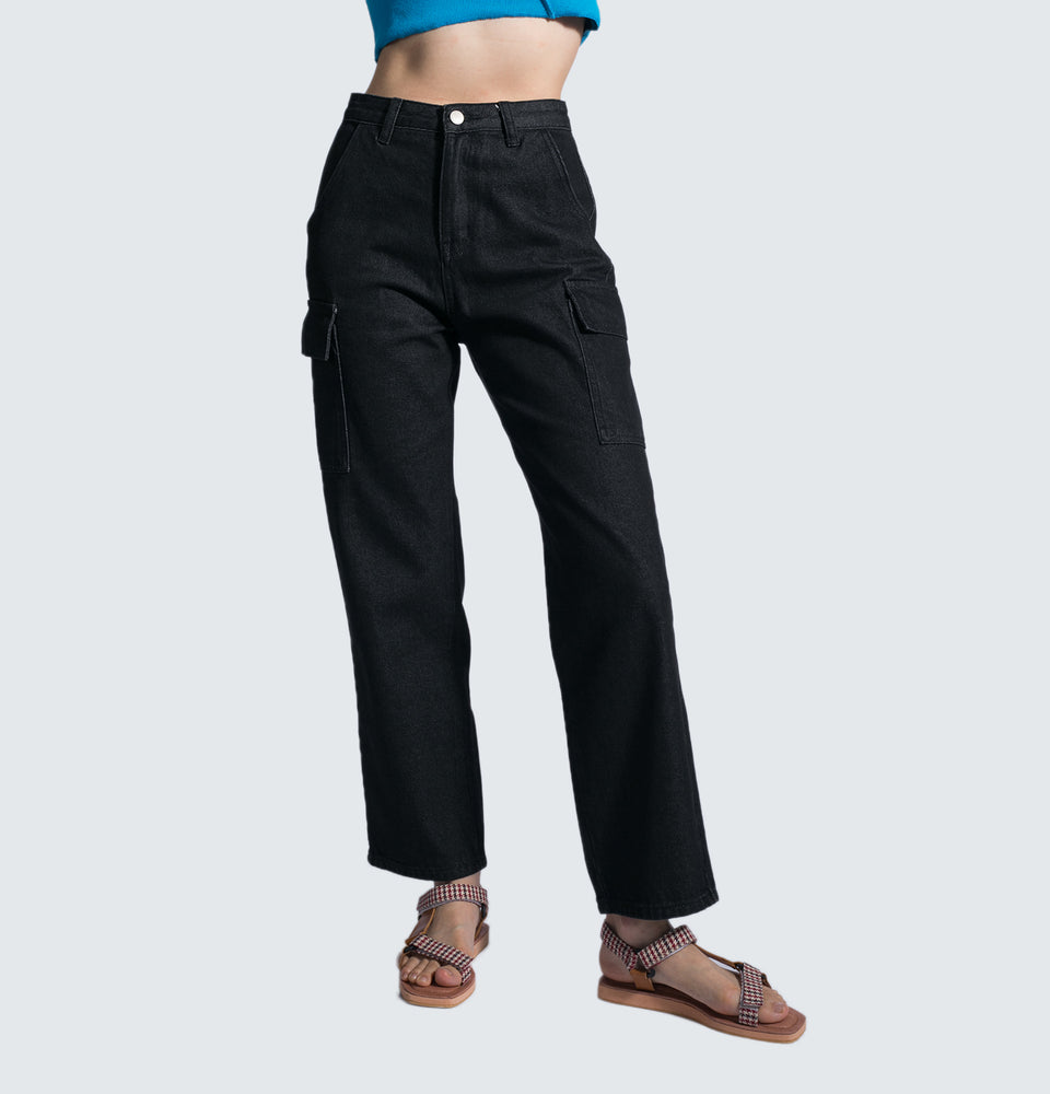 Mantou Cargo Black Pants