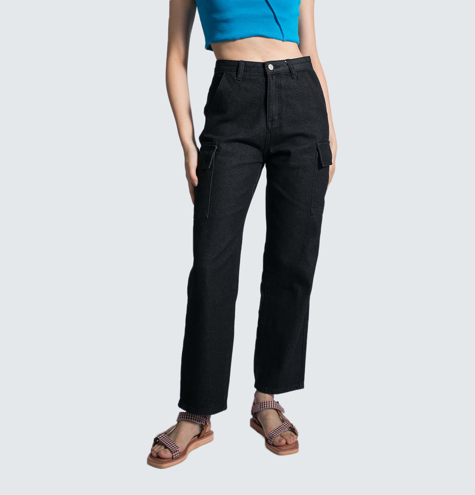 Mantou Cargo Black Pants