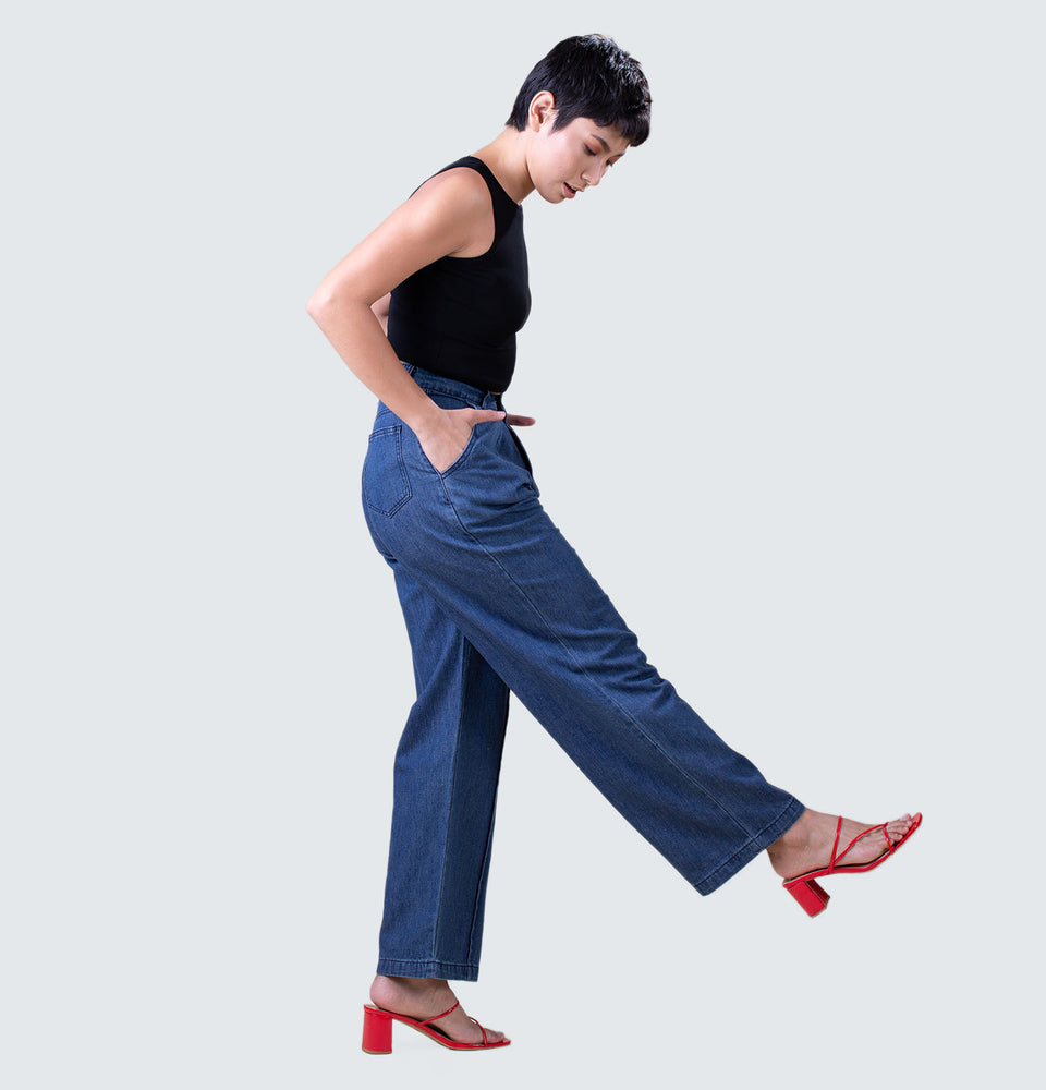 Cindy Wide Leg Jeans - Mantou Clothing