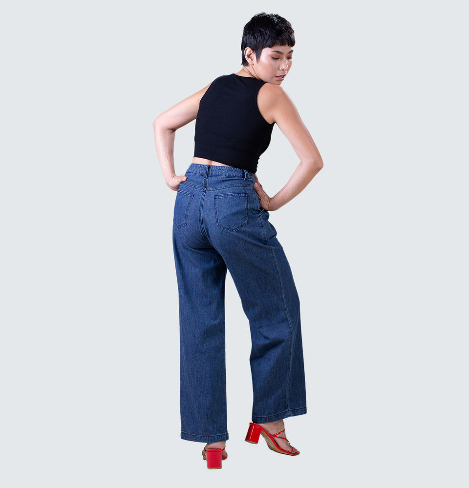 Cindy Wide Leg Jeans - Mantou Clothing