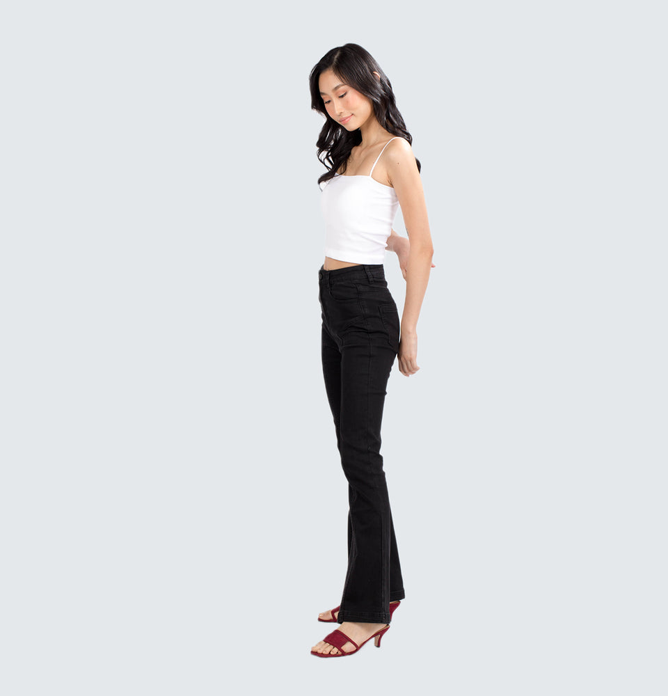 Gwen Black Flare Jeans