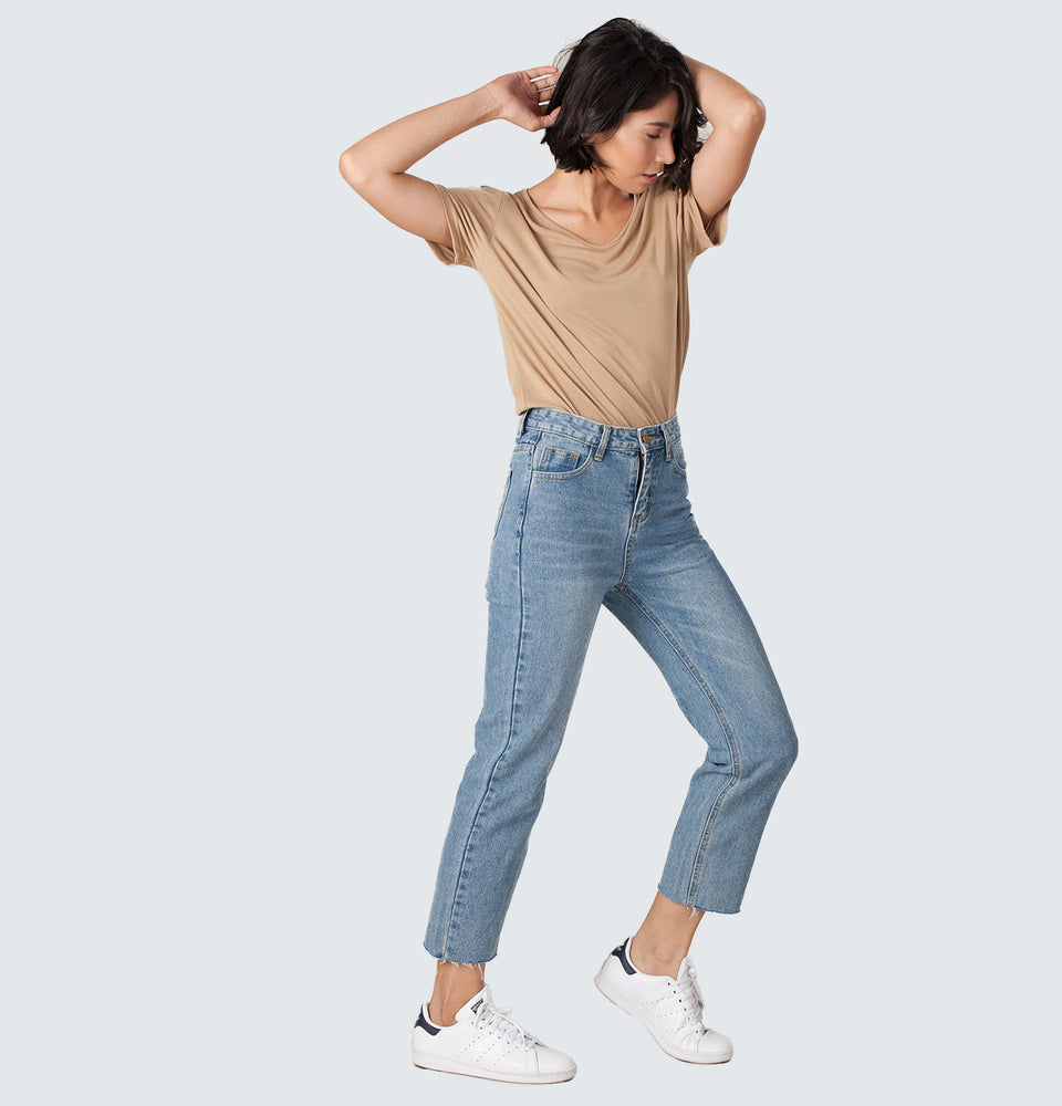 Shim-b Straight Leg Jeans - Mantou Clothing