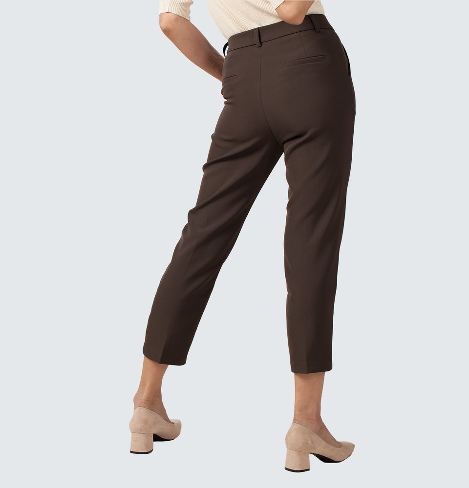 Coffee Brown Grandpa Trousers - Mantou Clothing