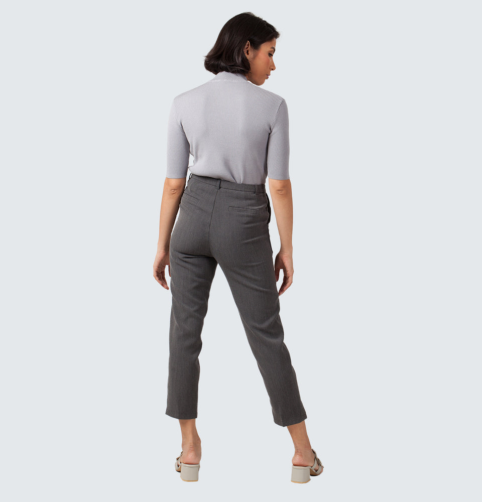 Grey Grandpa Trousers - Mantou Clothing